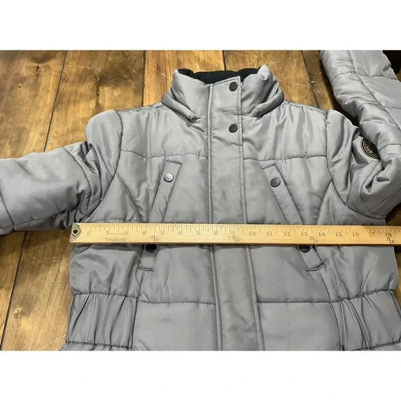 Apple Bottom Jeans Womens Winter Coat Gray Size Small - Picture 4 of 9